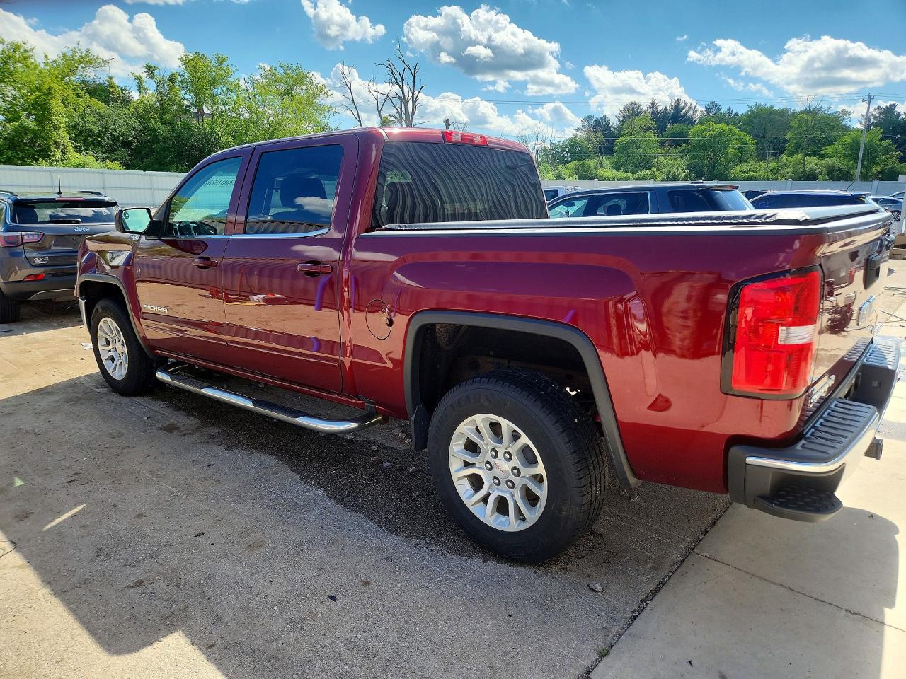 2016 Gmc Sierra K1500 Sle Burgundy vin: 3GTU2MEC0GG167924
