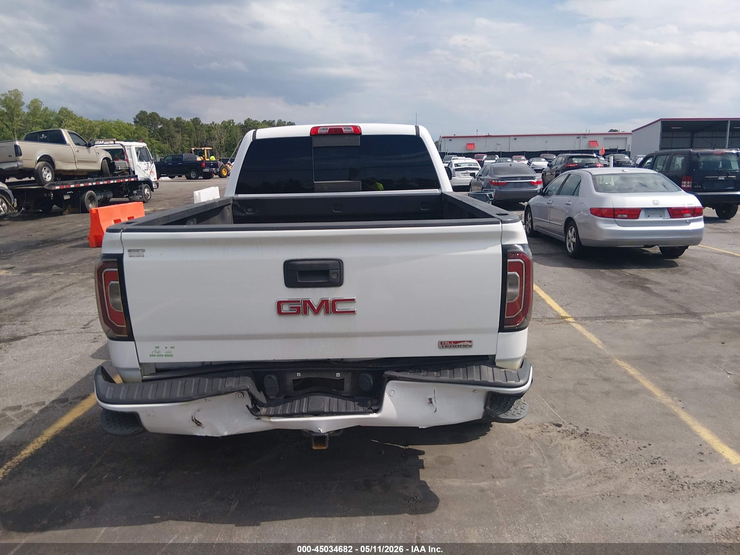2016 Gmc Sierra 1500 Sle White vin: 3GTU2MEC9GG254527