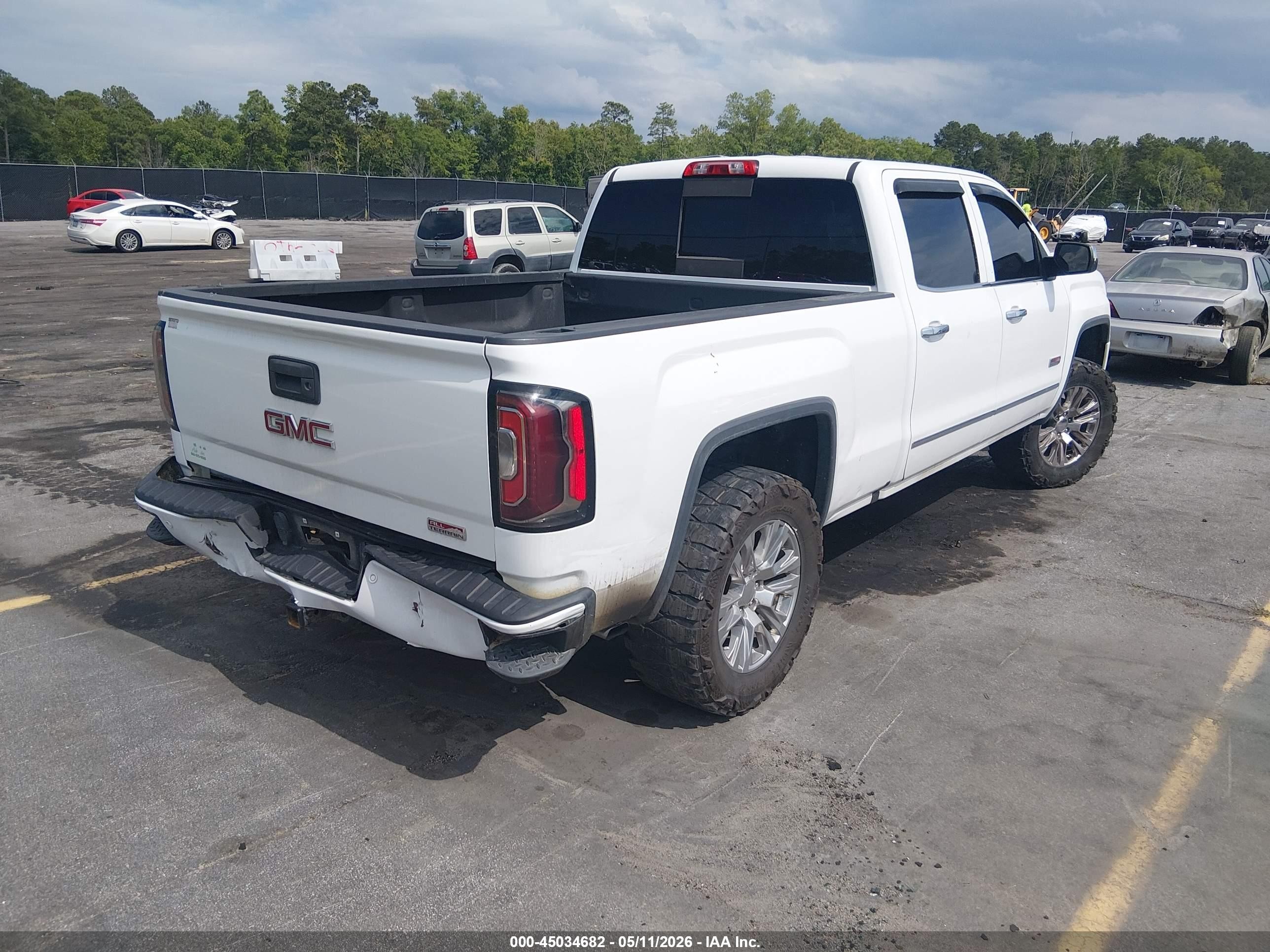 2016 Gmc Sierra 1500 Sle White vin: 3GTU2MEC9GG254527