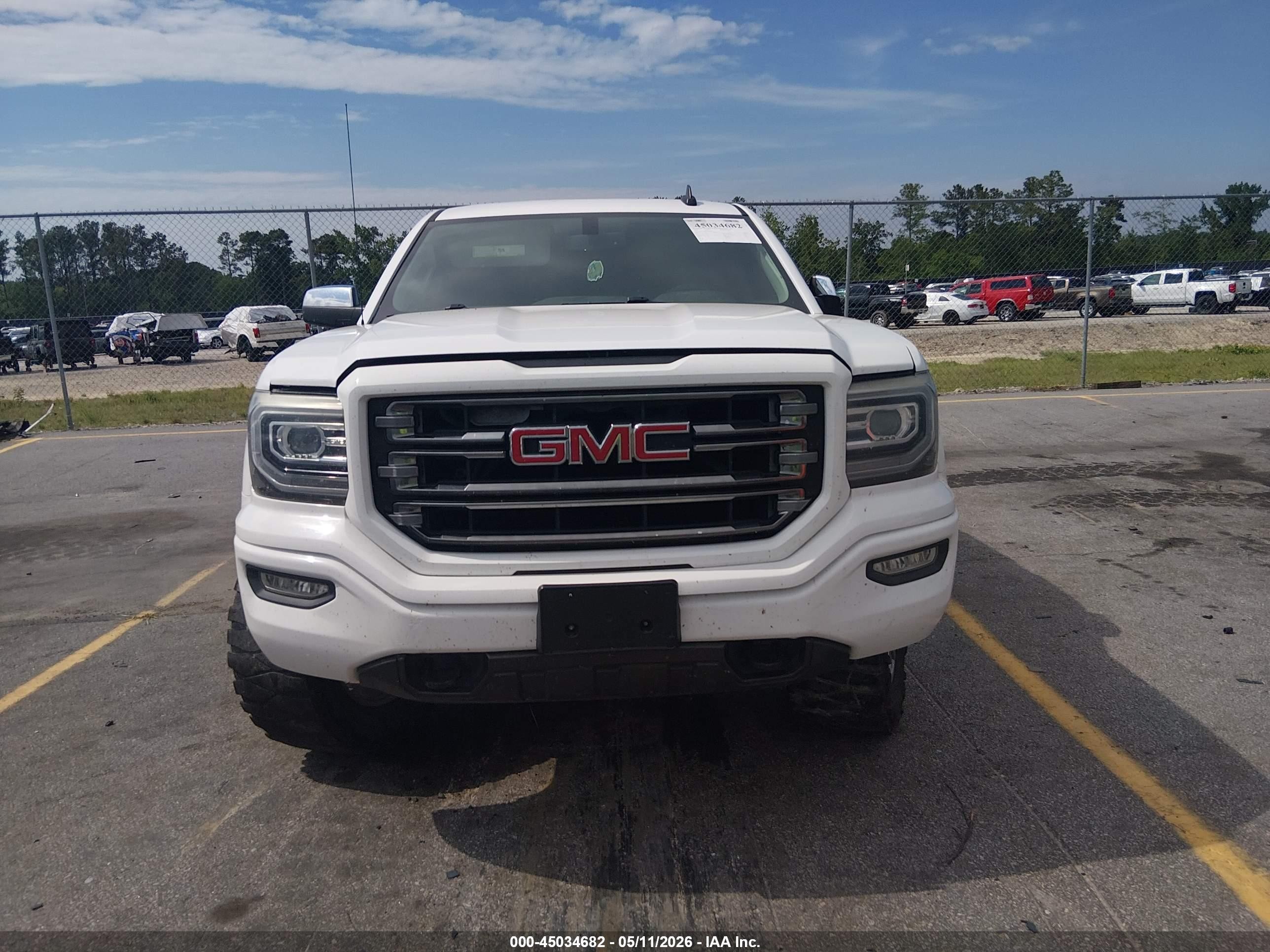 2016 Gmc Sierra 1500 Sle White vin: 3GTU2MEC9GG254527
