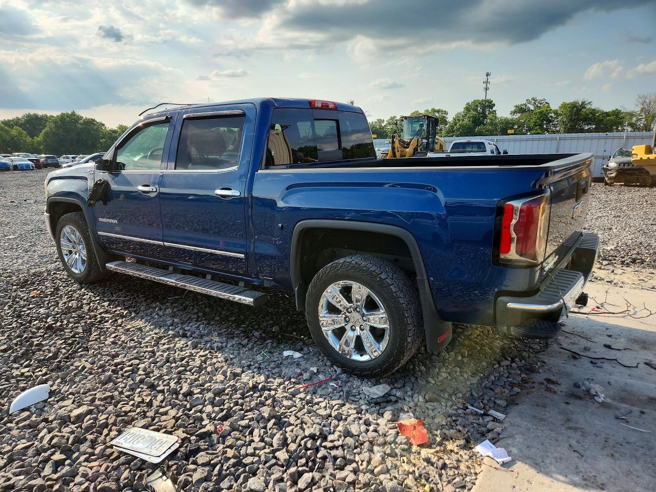 2017 Gmc Sierra K1500 Slt Blue vin: 3GTU2NEC1HG180608