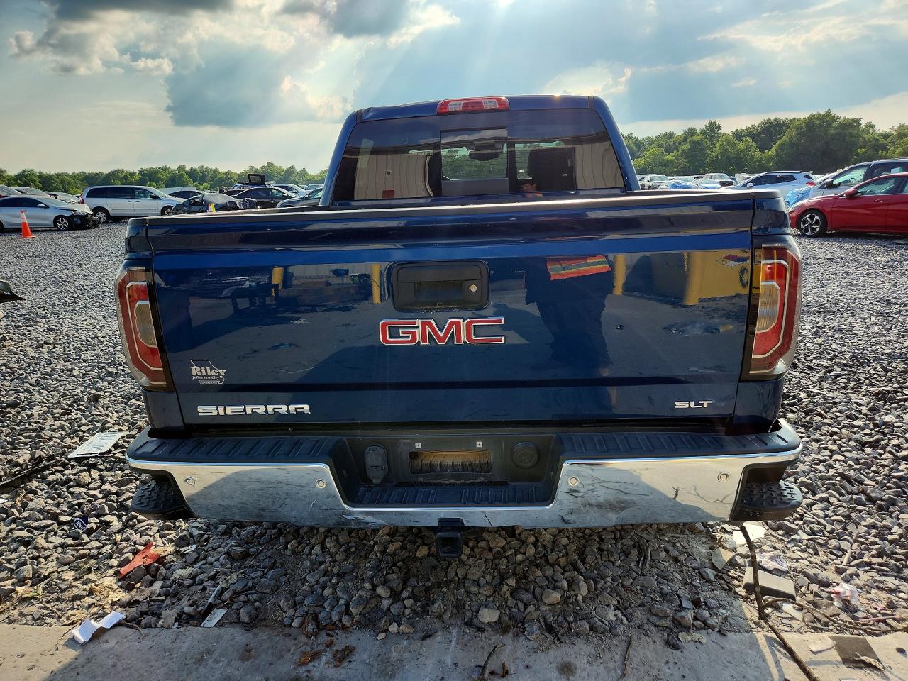 2017 Gmc Sierra K1500 Slt Blue vin: 3GTU2NEC1HG180608
