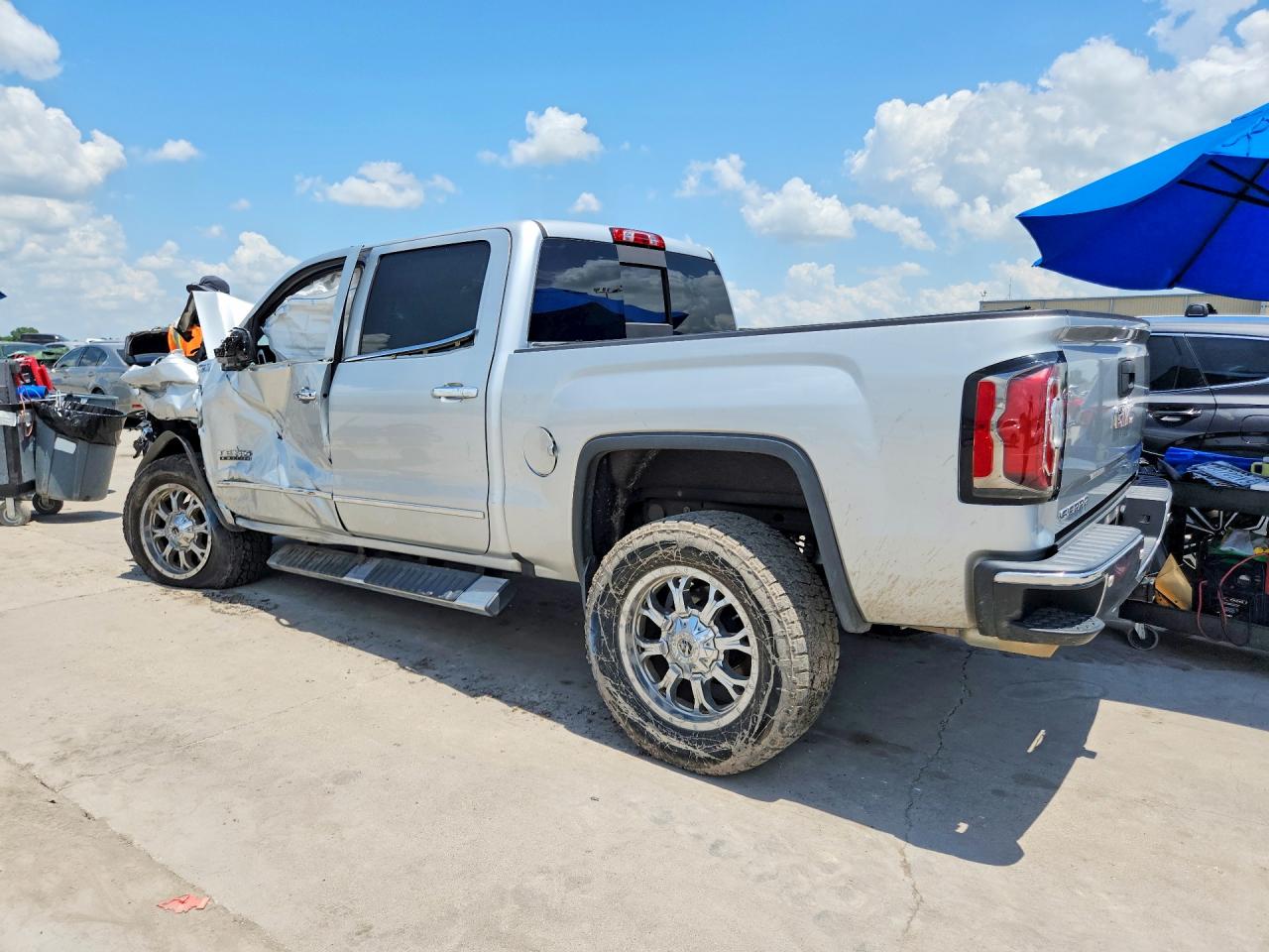 2017 Gmc Sierra K1500 Slt Silver vin: 3GTU2NEC1HG425407