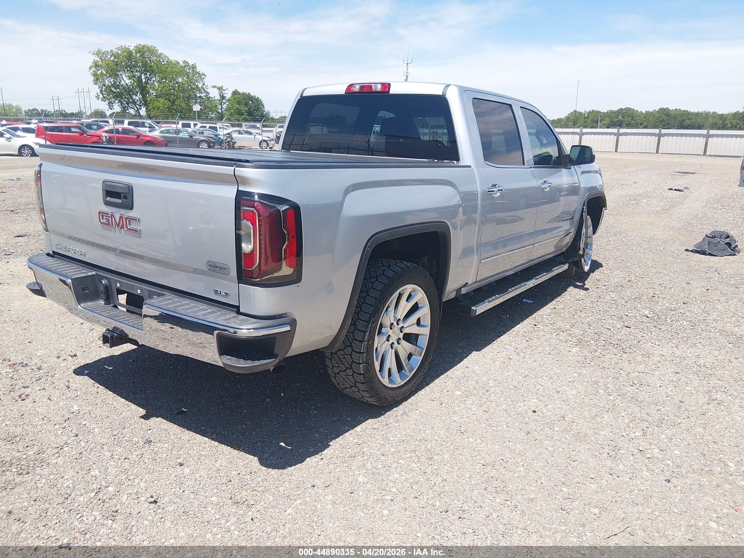 2018 Gmc Sierra 1500 Slt Silver vin: 3GTU2NEC1JG409925