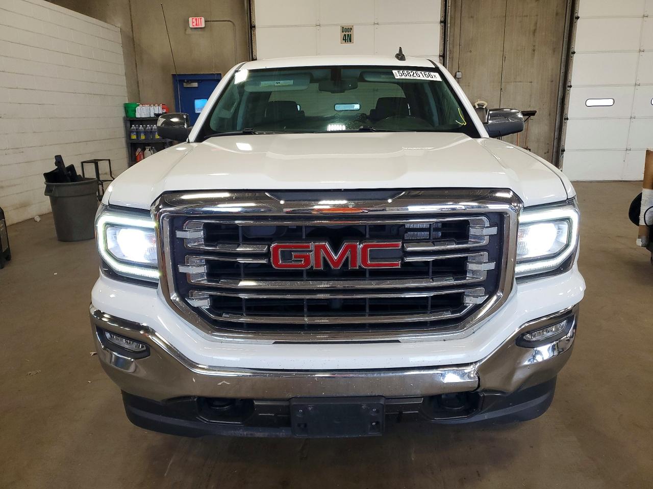 2018 Gmc Sierra K1500 Slt White vin: 3GTU2NEC1JG575488