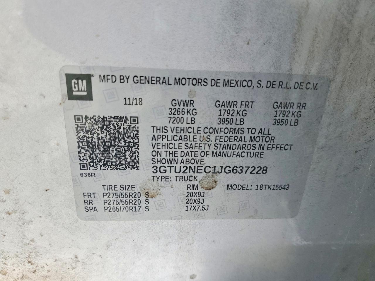 2018 Gmc Sierra K1500 Slt Silver vin: 3GTU2NEC1JG637228