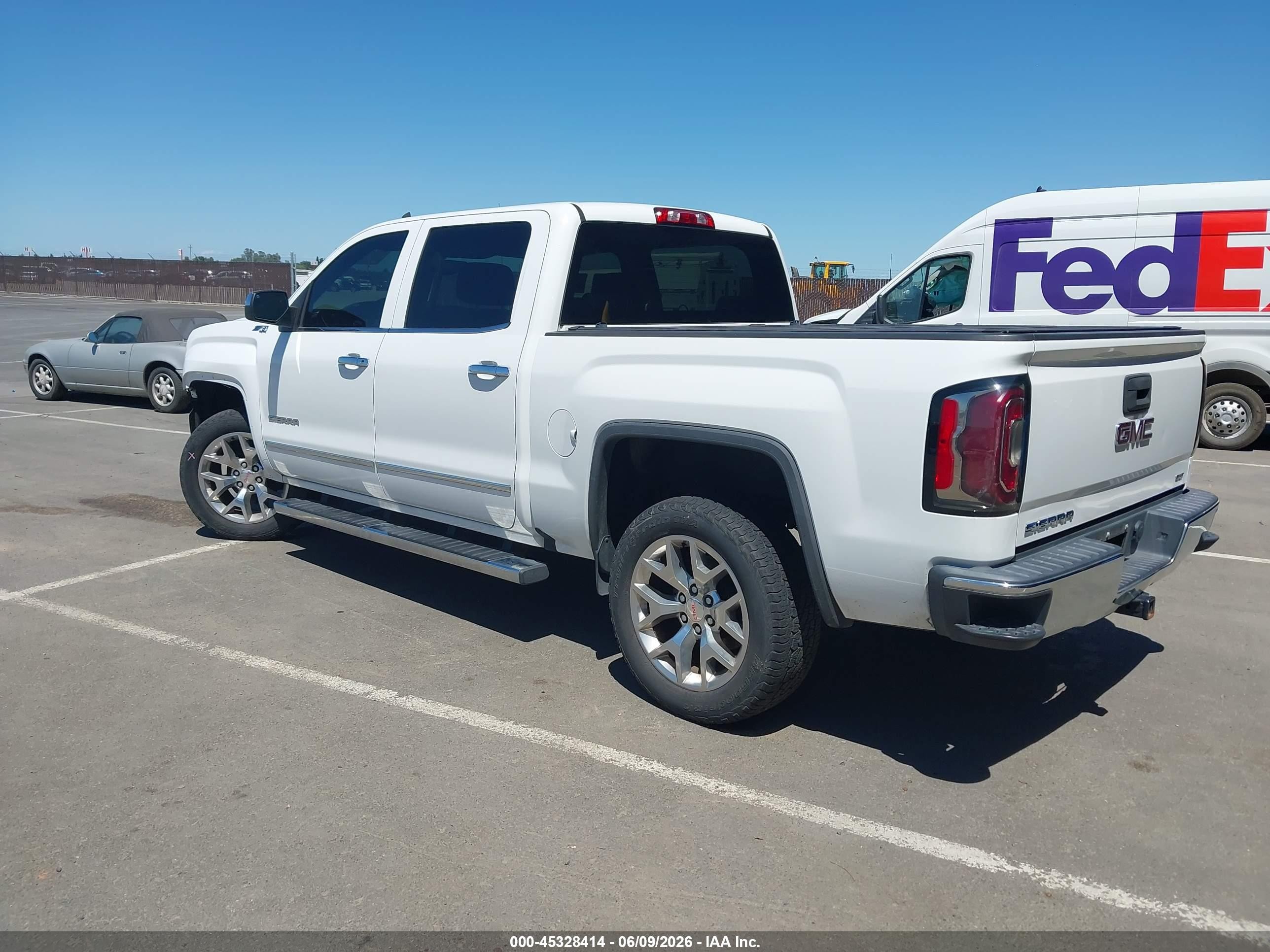 2017 Gmc Sierra 1500 Slt White vin: 3GTU2NEC2HG282967