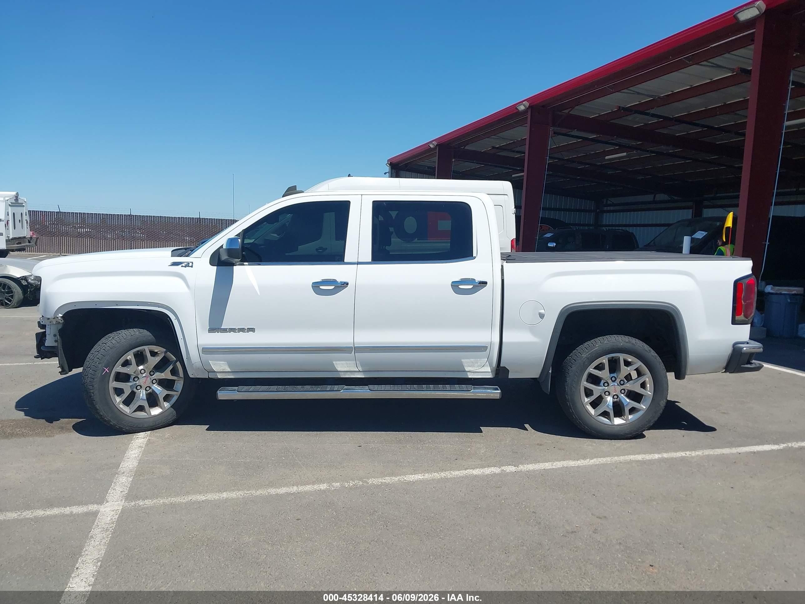 2017 Gmc Sierra 1500 Slt White vin: 3GTU2NEC2HG282967
