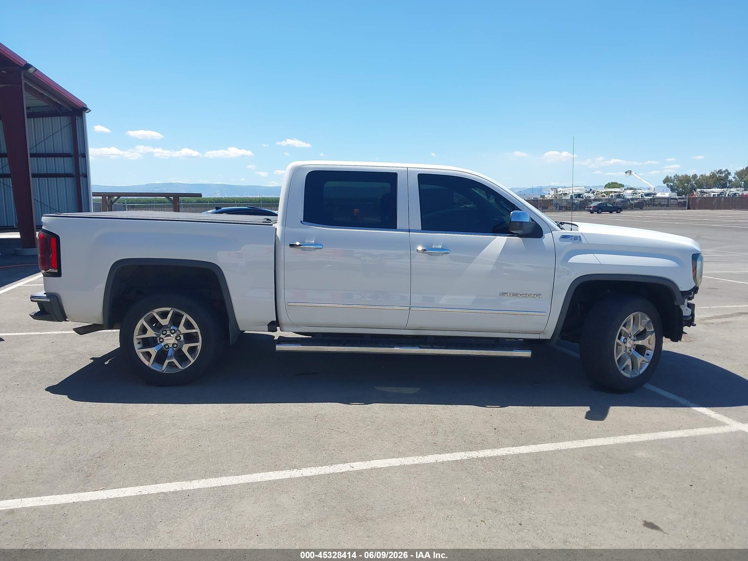 2017 Gmc Sierra 1500 Slt White vin: 3GTU2NEC2HG282967