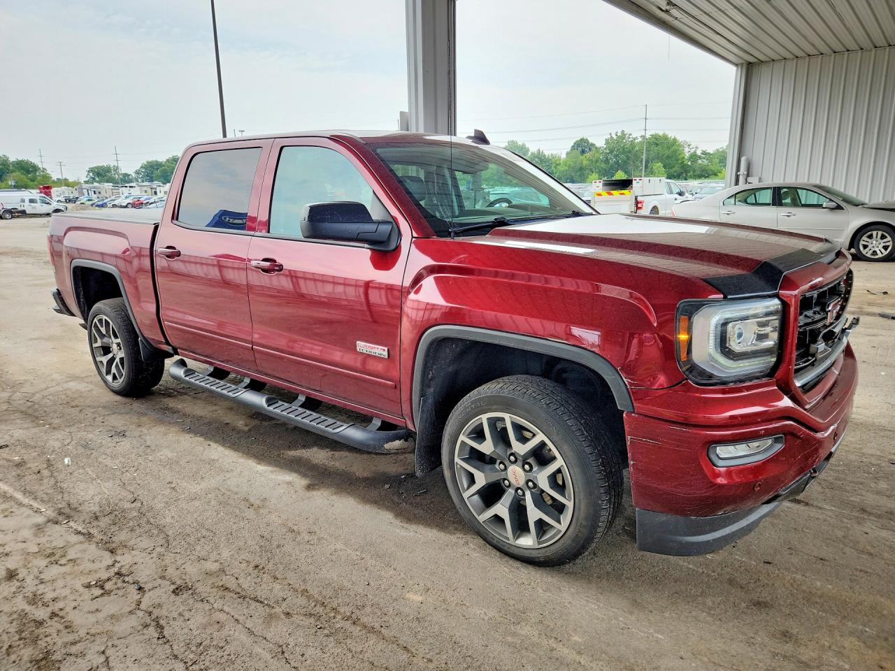 2017 Gmc Sierra K1500 Slt Burgundy vin: 3GTU2NEC2HG345453
