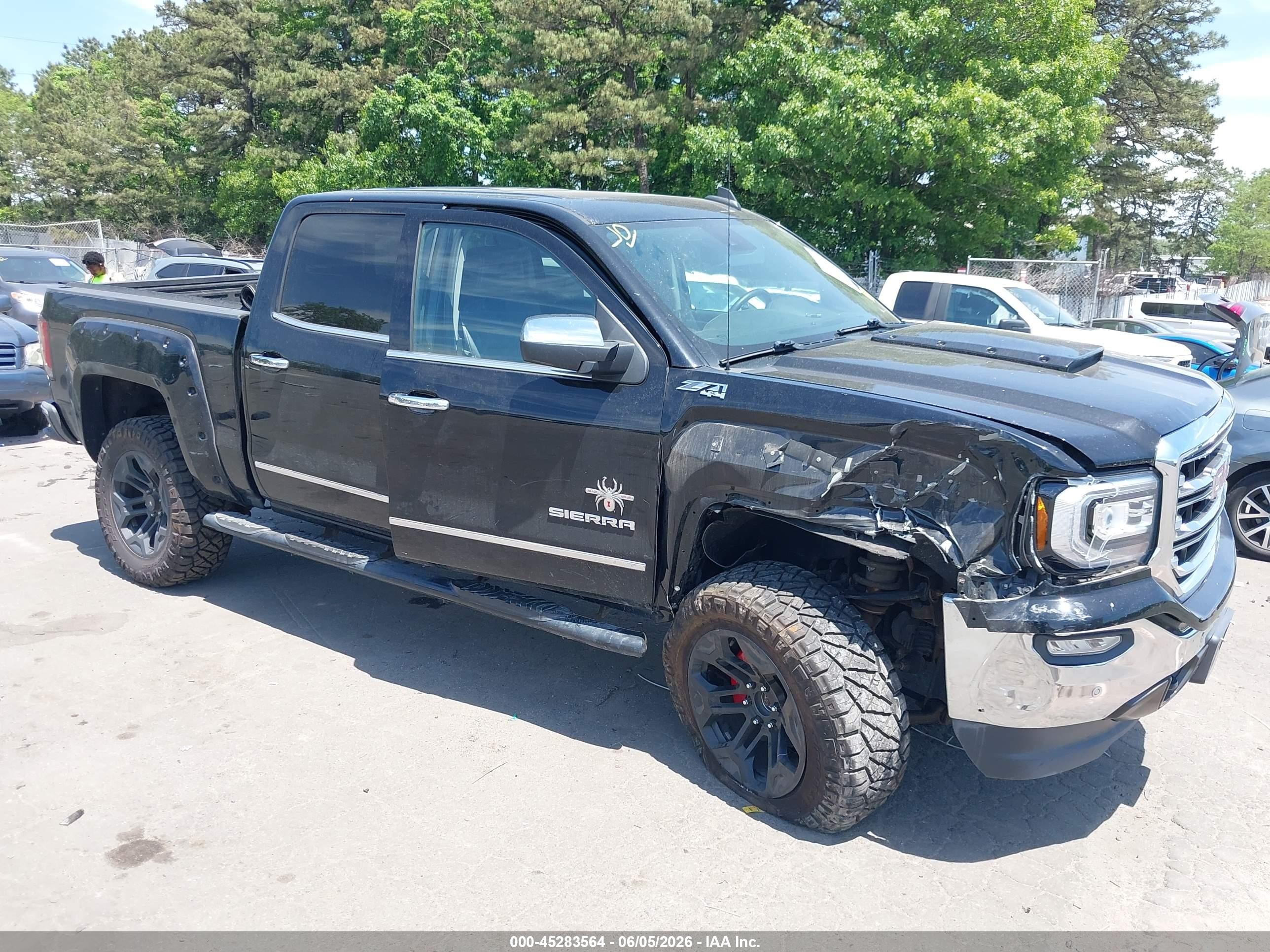 2018 Gmc Sierra 1500 Slt Black vin: 3GTU2NEC2JG101016
