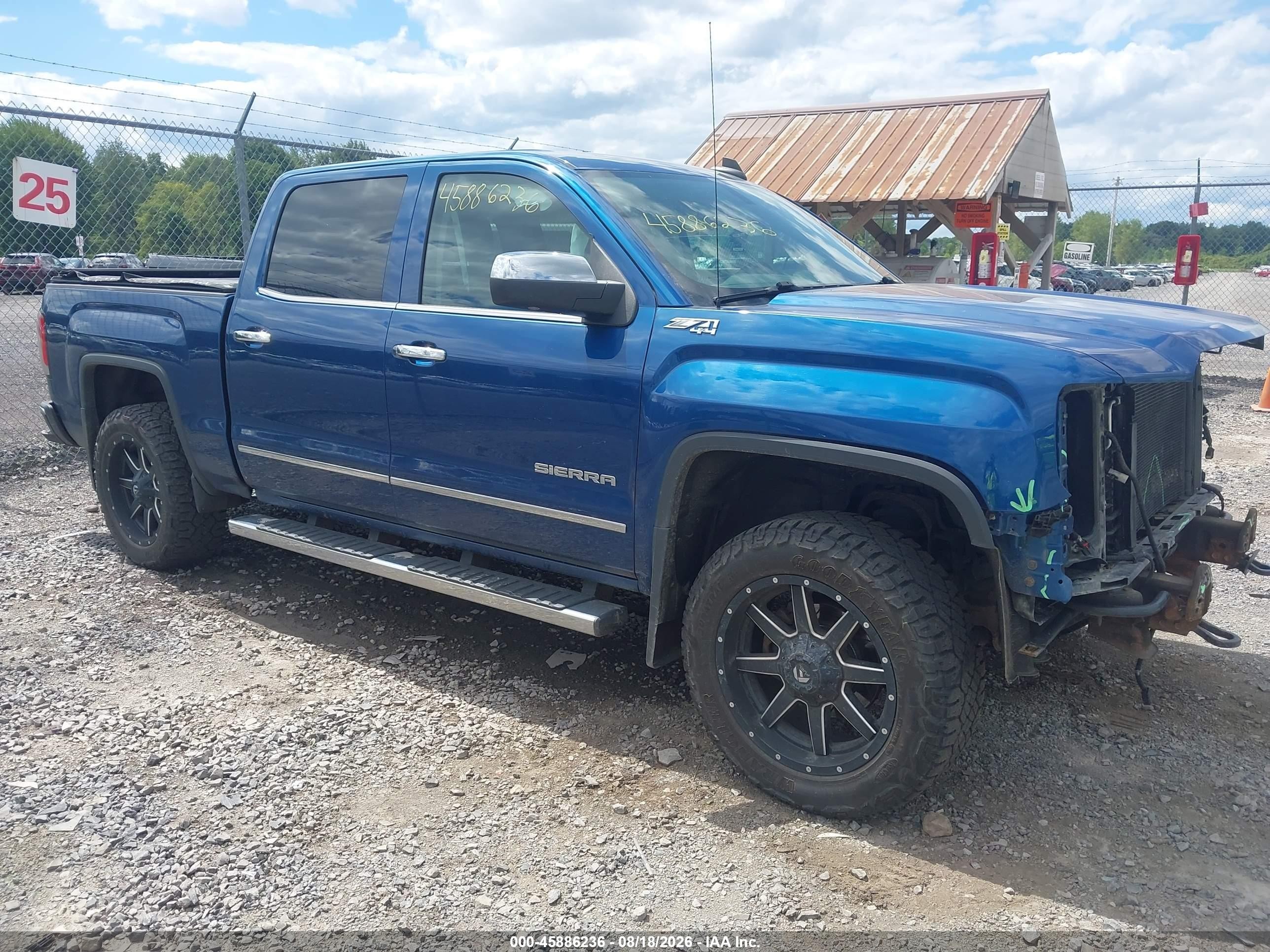 2017 Gmc Sierra 1500 Slt Синий vin: 3GTU2NEC3HG111256