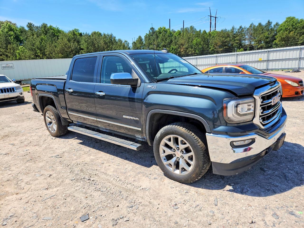 2018 Gmc Sierra K1500 Slt Charcoal vin: 3GTU2NEC3JG474159