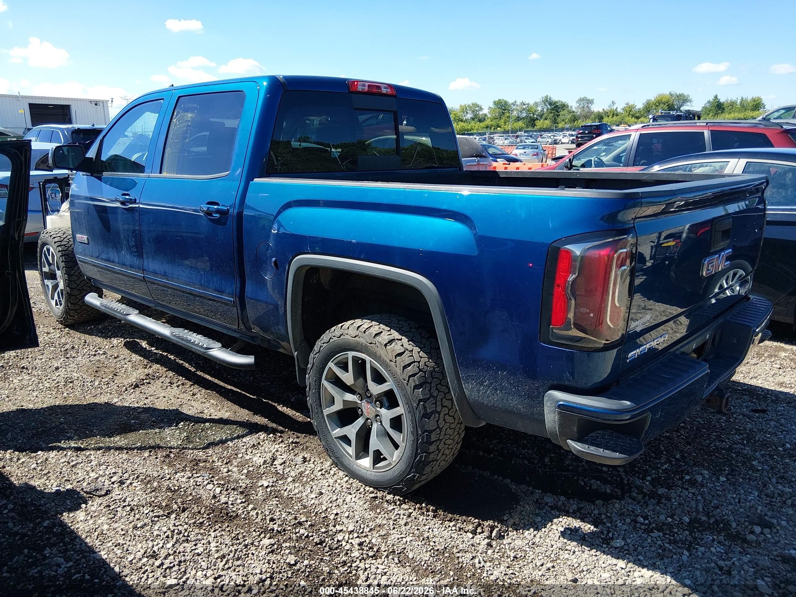 2017 Gmc Sierra 1500 Slt Синий vin: 3GTU2NEC4HG437955