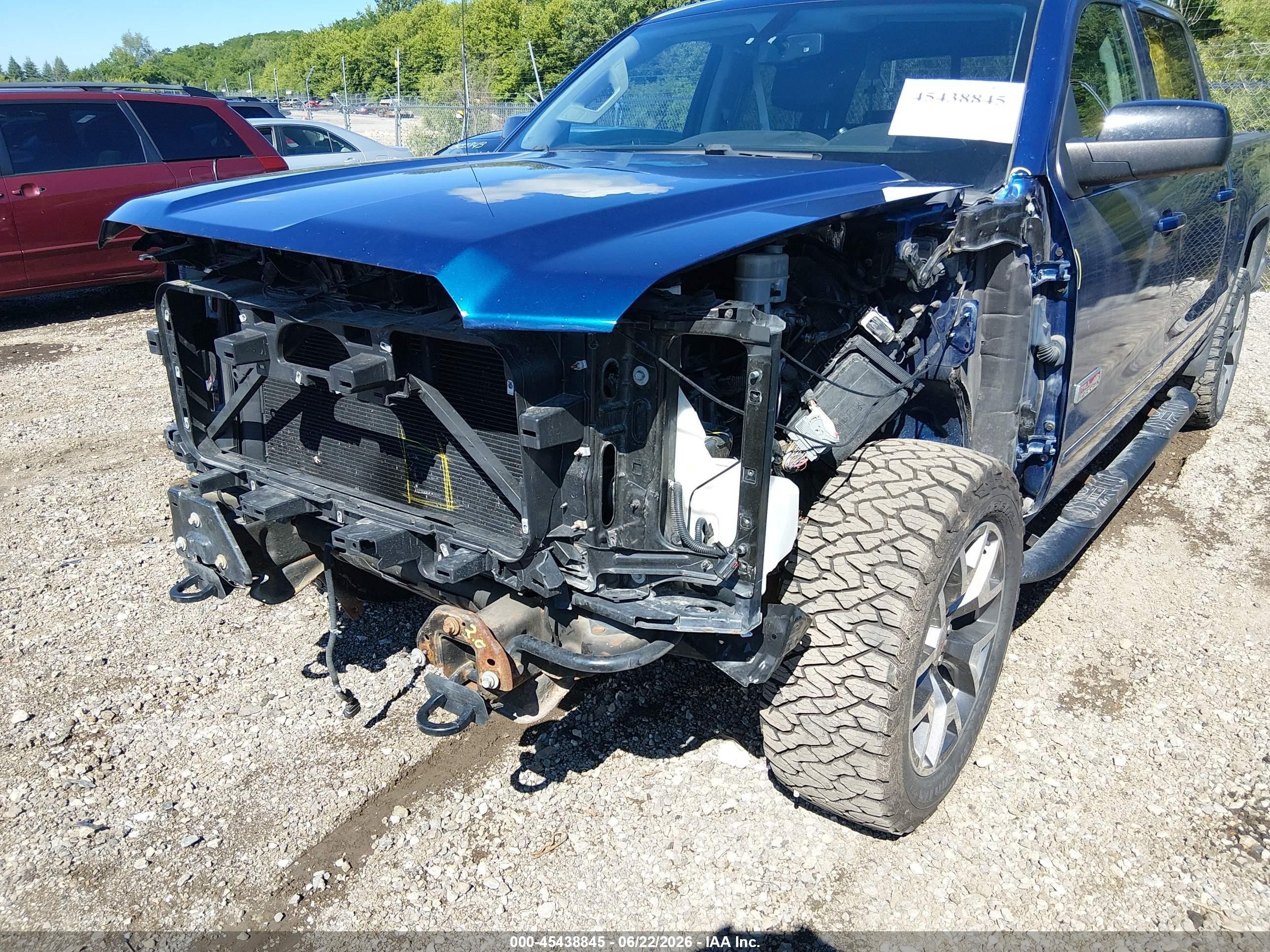 2017 Gmc Sierra 1500 Slt Синий vin: 3GTU2NEC4HG437955