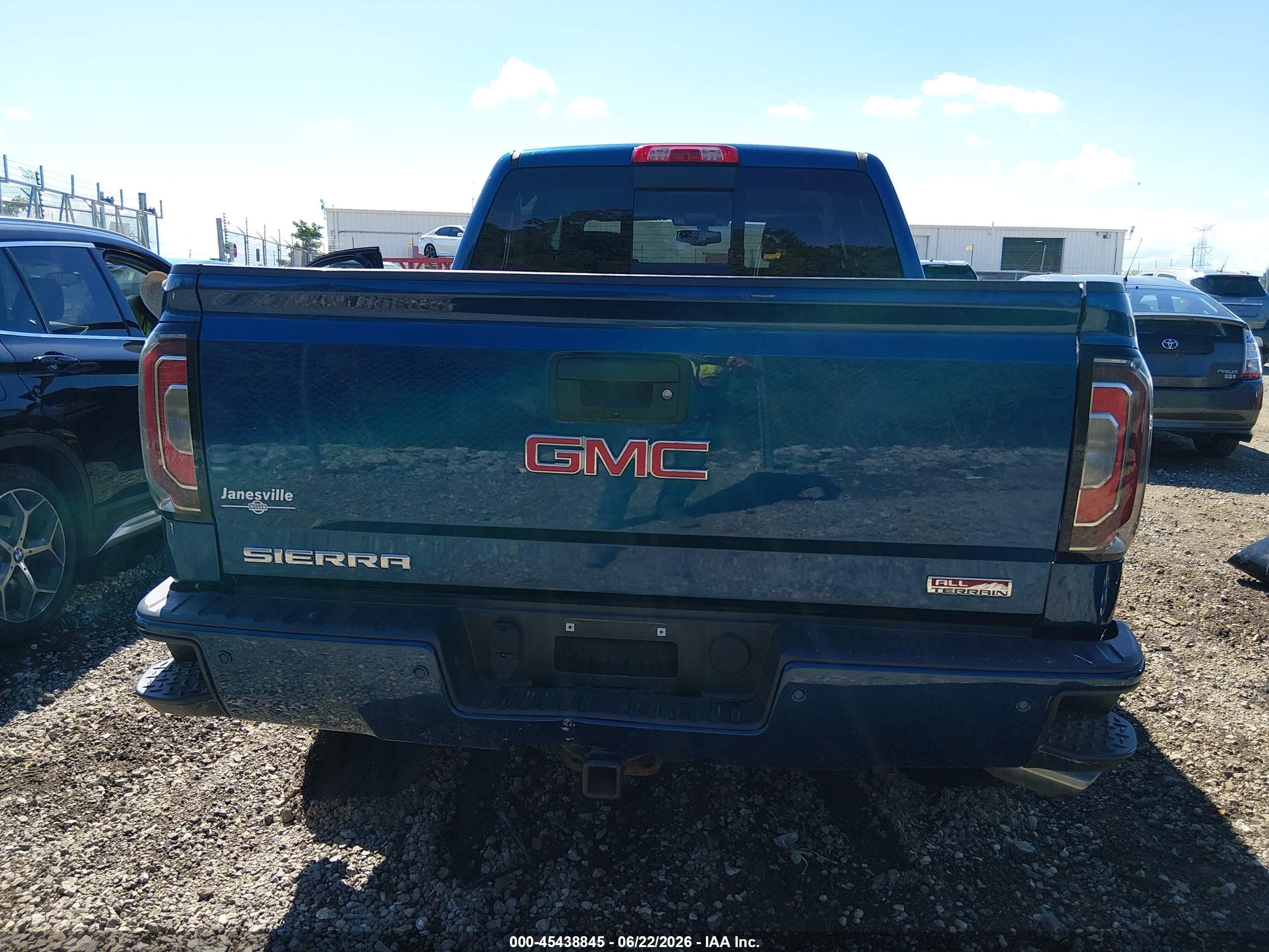 2017 Gmc Sierra 1500 Slt Синий vin: 3GTU2NEC4HG437955