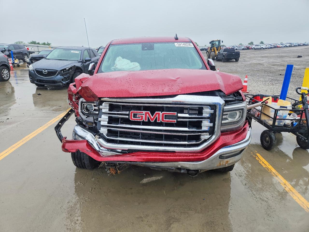 2018 Gmc Sierra K1500 Slt Burgundy vin: 3GTU2NEC4JG340535