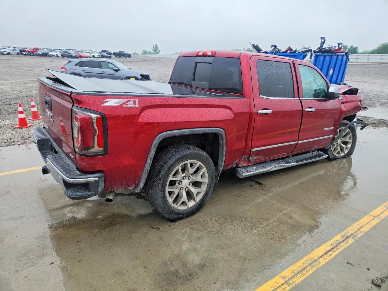 2018 Gmc Sierra K1500 Slt Burgundy vin: 3GTU2NEC4JG340535
