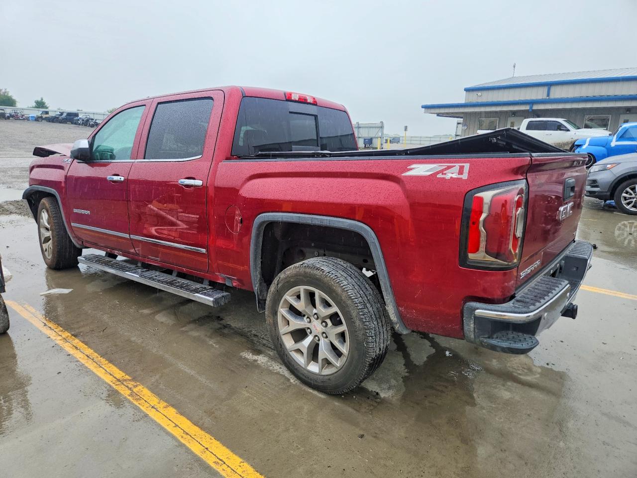 2018 Gmc Sierra K1500 Slt Burgundy vin: 3GTU2NEC4JG340535