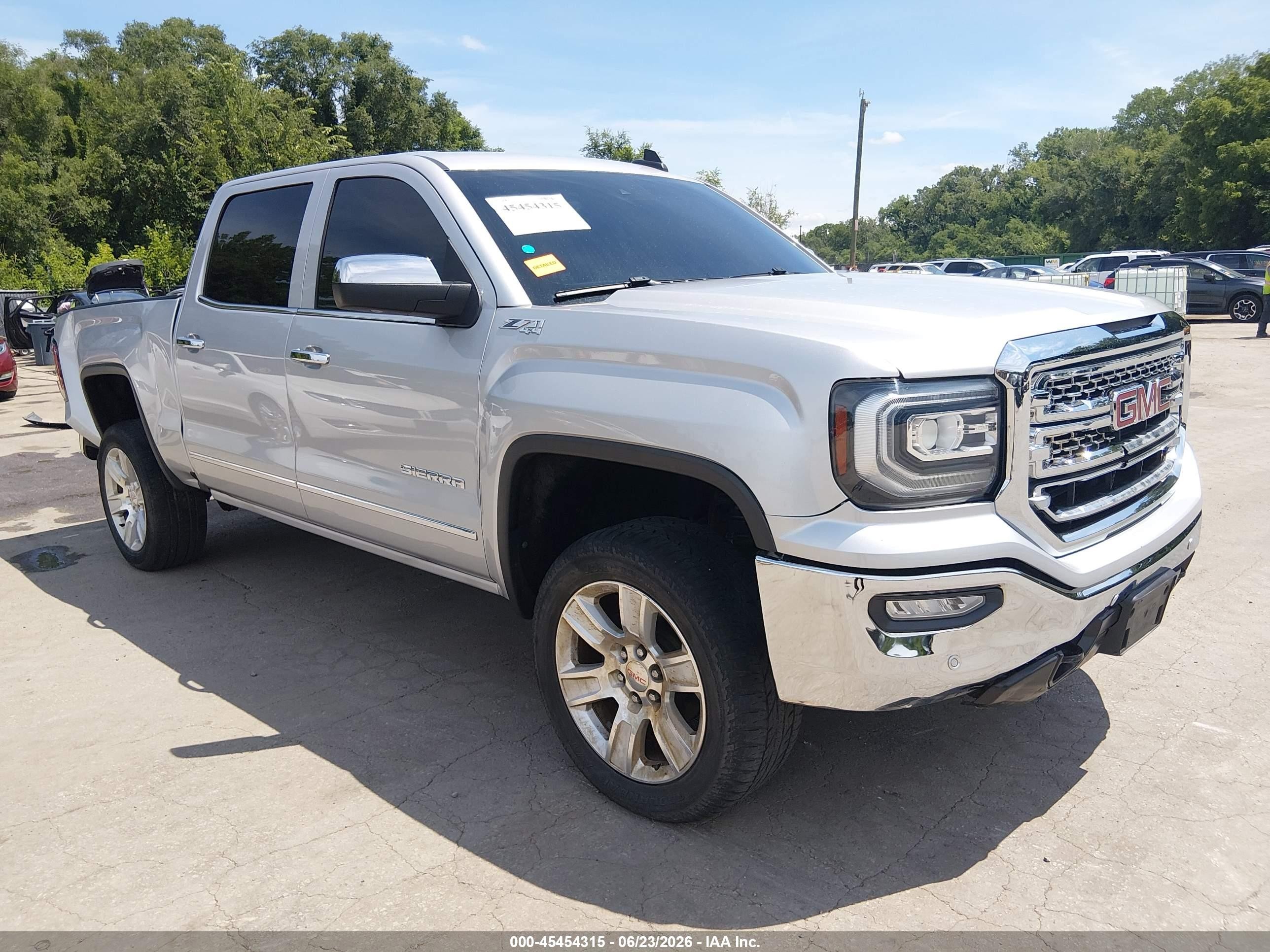 2018 Gmc Sierra 1500 Slt Silver vin: 3GTU2NEC4JG439517