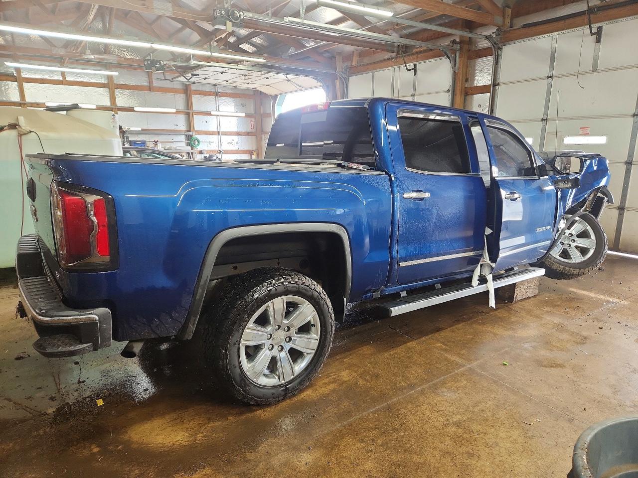 2017 Gmc Sierra K1500 Slt Blue vin: 3GTU2NEC5HG371044