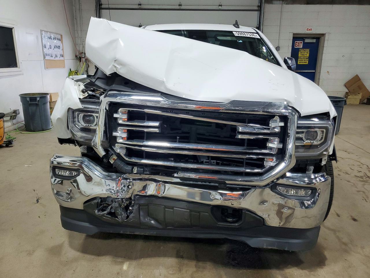 2017 Gmc Sierra K1500 Slt White vin: 3GTU2NEC6HG355144