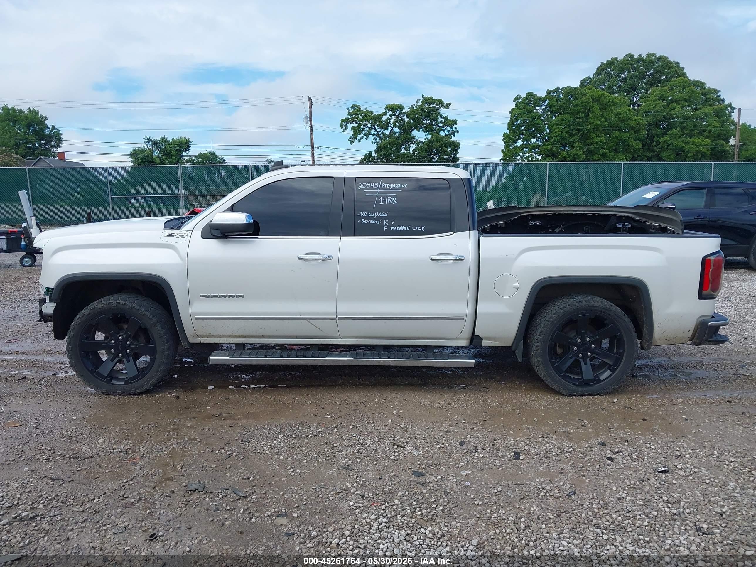 2018 Gmc Sierra 1500 Slt White vin: 3GTU2NEC6JG448087