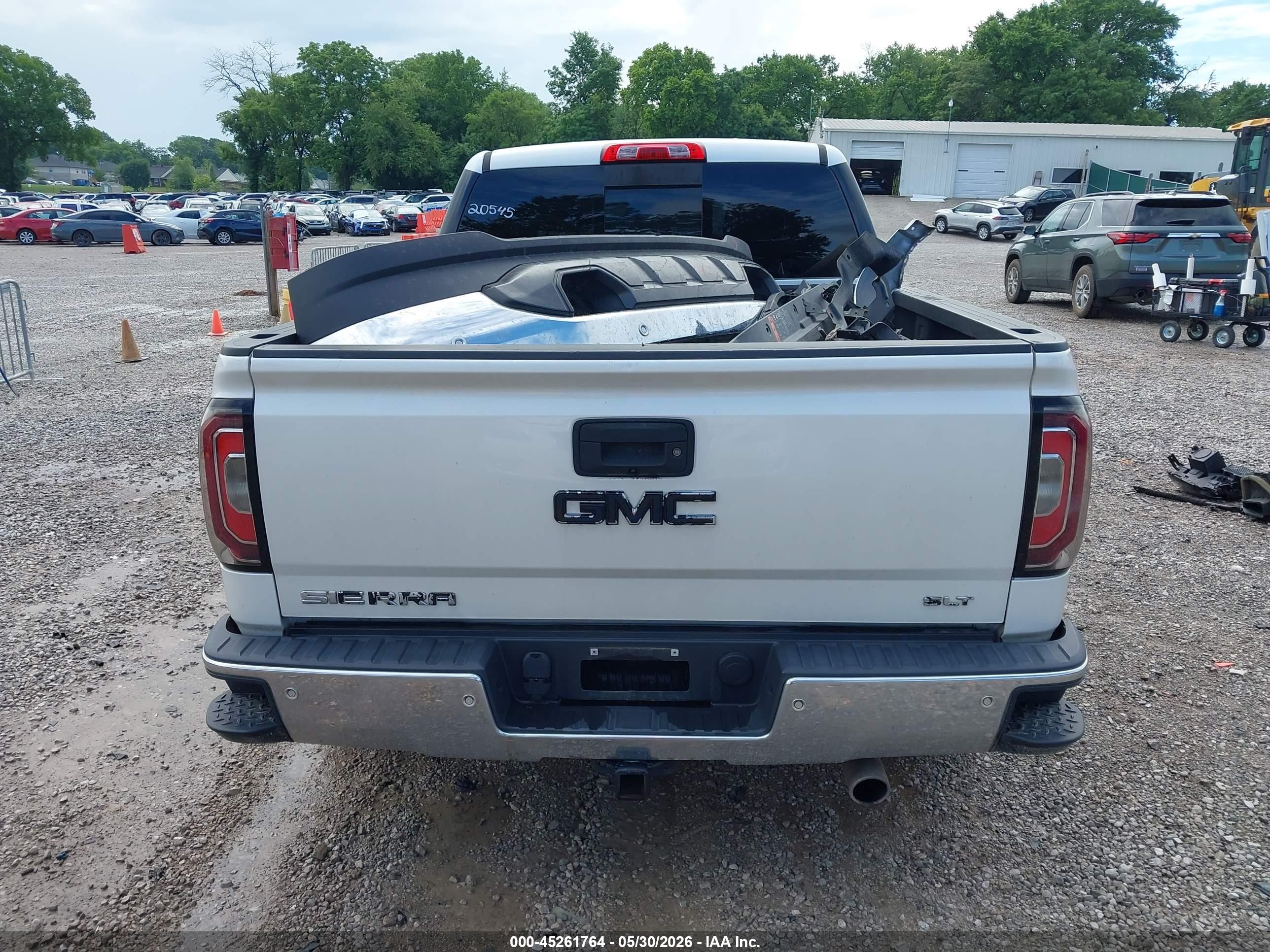 2018 Gmc Sierra 1500 Slt White vin: 3GTU2NEC6JG448087