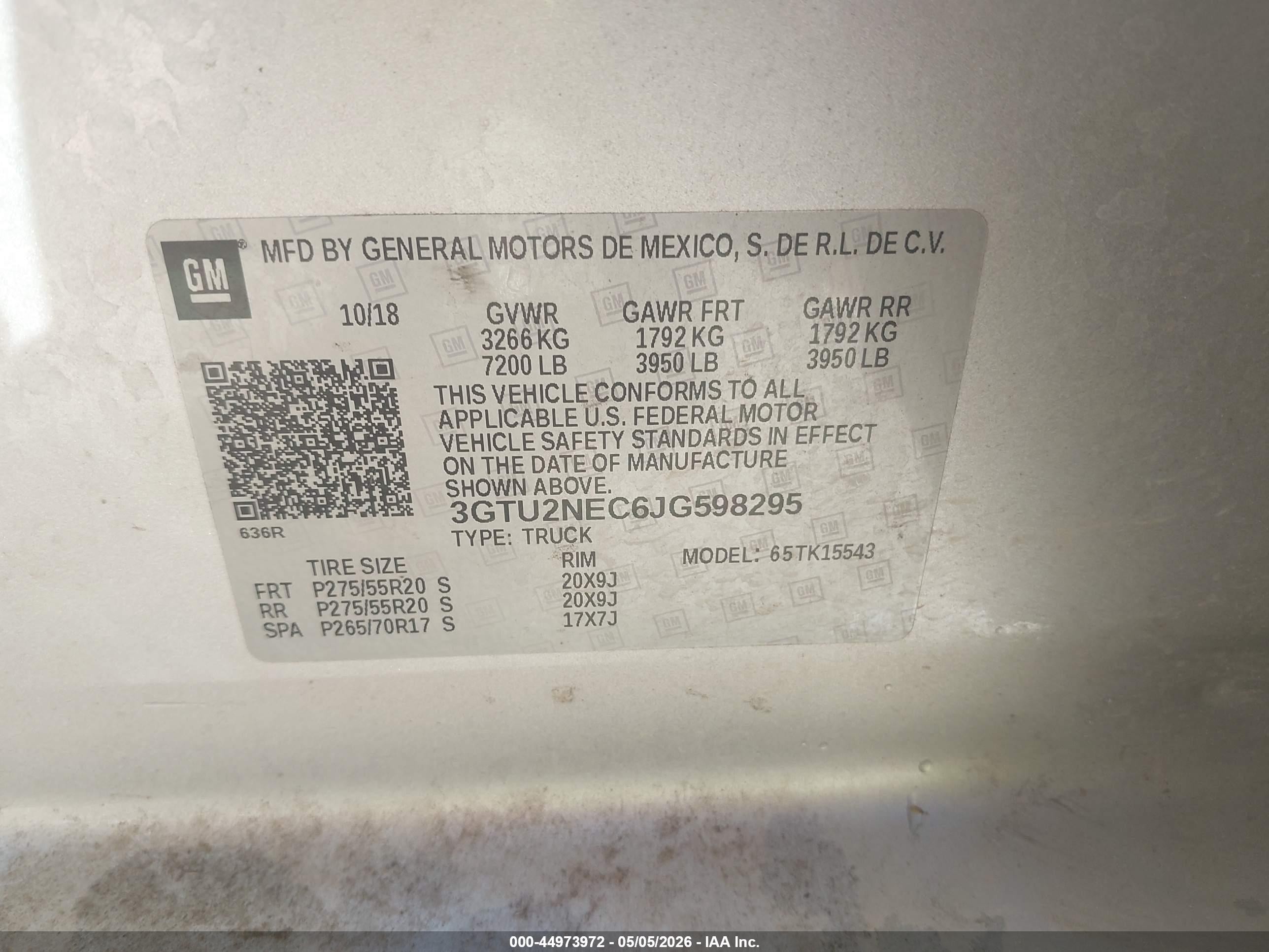 2018 Gmc Sierra 1500 Slt Silver vin: 3GTU2NEC6JG598295