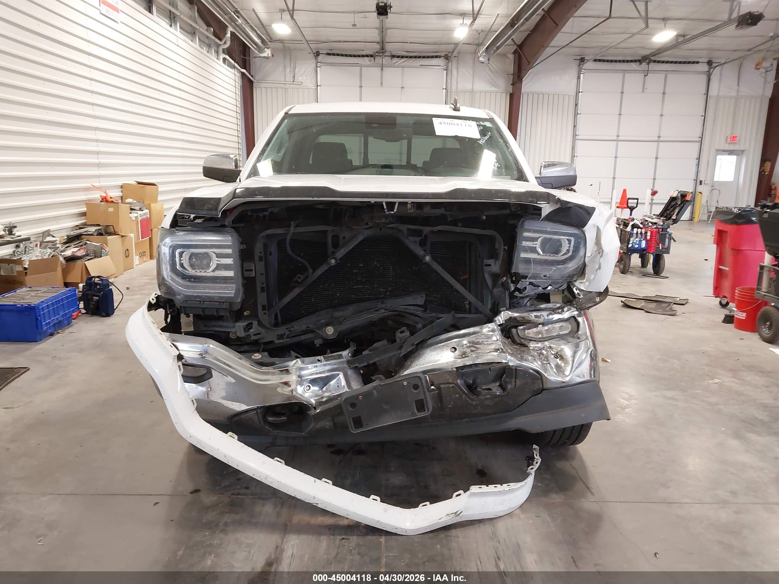 2016 Gmc Sierra 1500 Slt White vin: 3GTU2NEC7GG331319