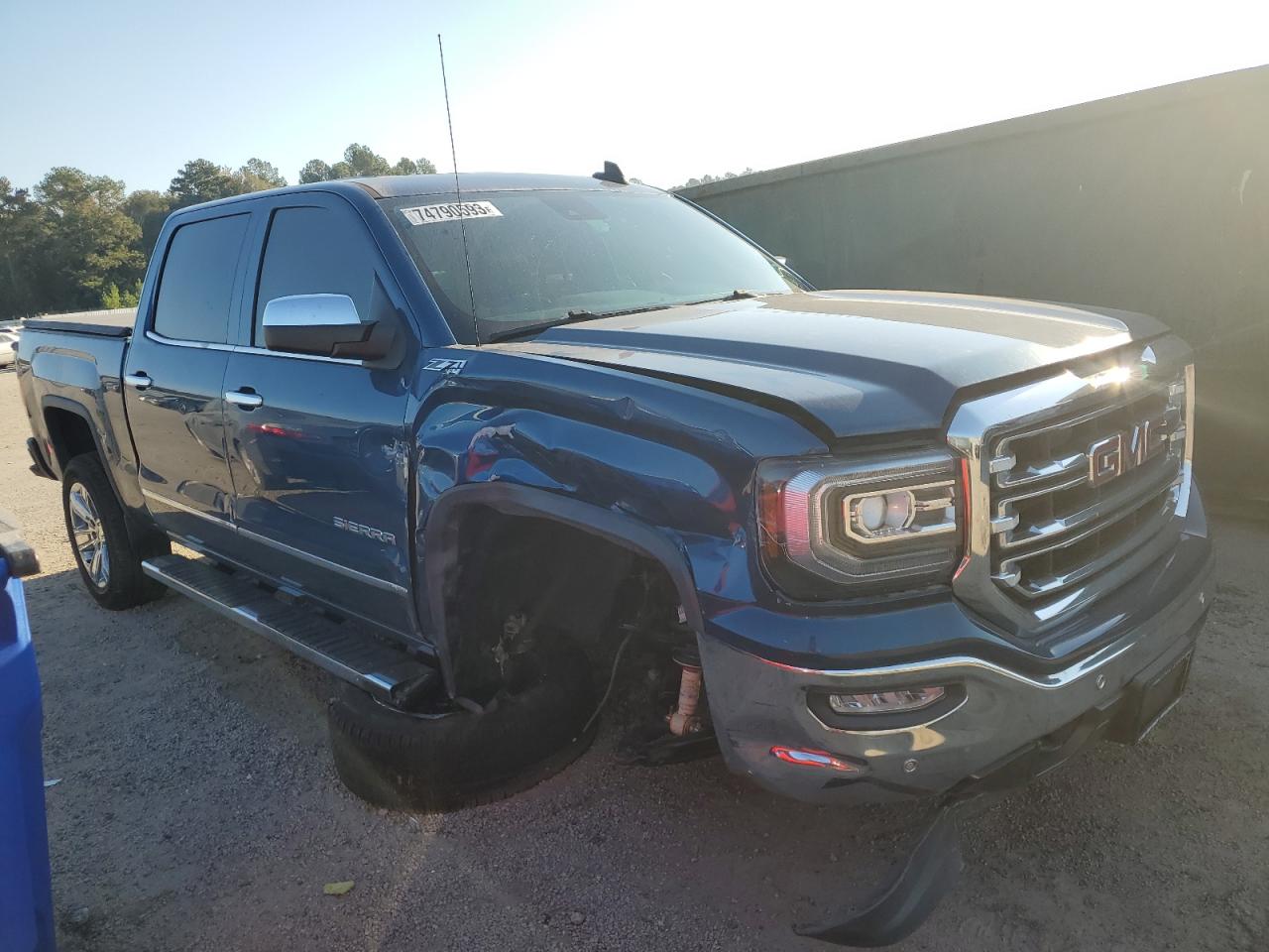 2018 Gmc Sierra K1500 Slt Blue vin: 3GTU2NEC7JG138207