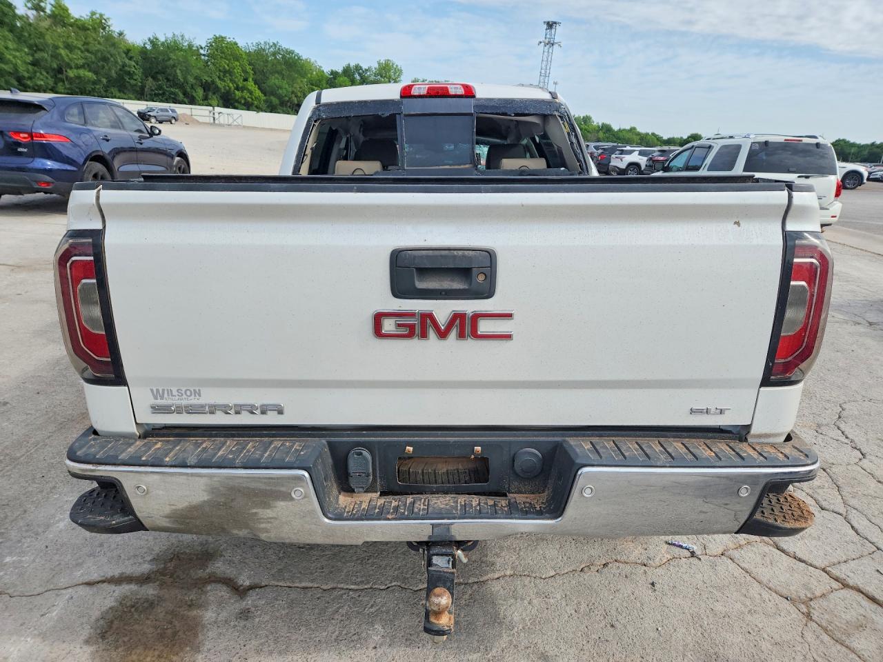 2017 Gmc Sierra K1500 Slt Белый vin: 3GTU2NEC8HG430846