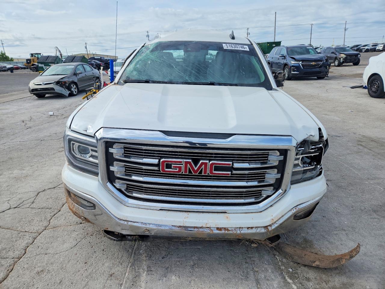 2017 Gmc Sierra K1500 Slt Белый vin: 3GTU2NEC8HG430846