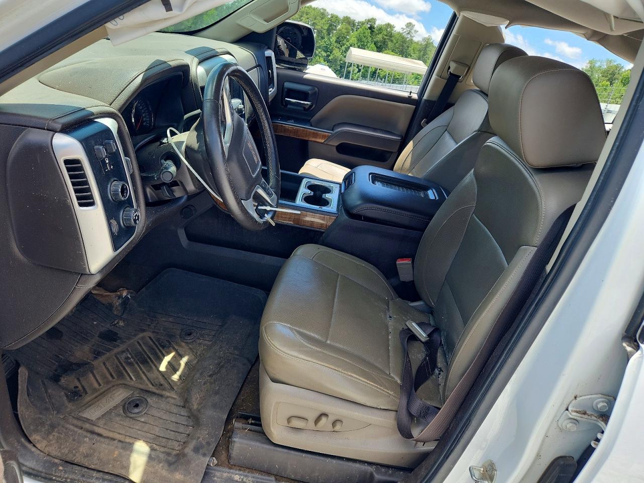 2017 Gmc Sierra K1500 Slt White vin: 3GTU2NEC8HG483143