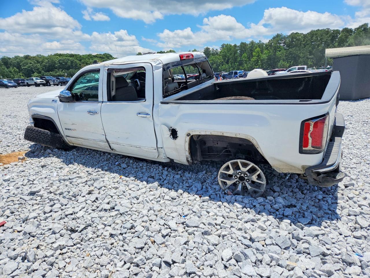 2017 Gmc Sierra K1500 Slt White vin: 3GTU2NEC8HG483143