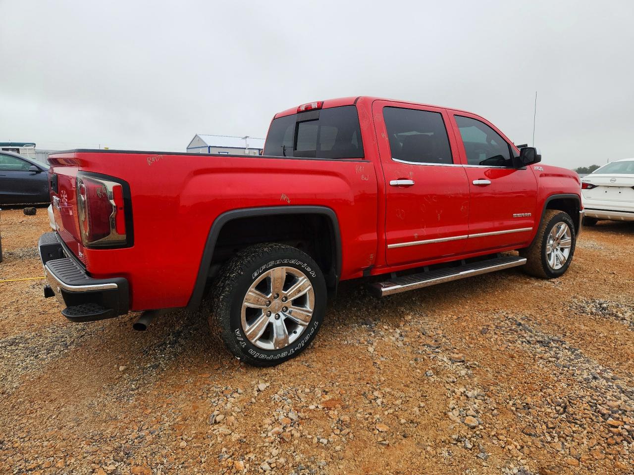 2018 Gmc Sierra K1500 Slt Red vin: 3GTU2NEC8JG443019