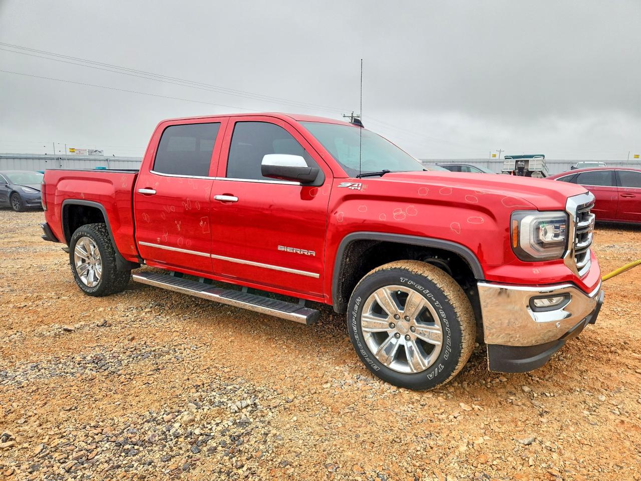 2018 Gmc Sierra K1500 Slt Red vin: 3GTU2NEC8JG443019