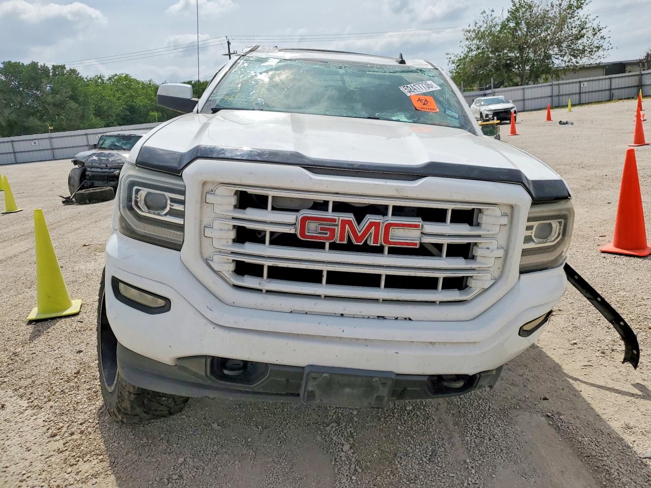 2016 Gmc Sierra K1500 Slt White vin: 3GTU2NEC9GG327773