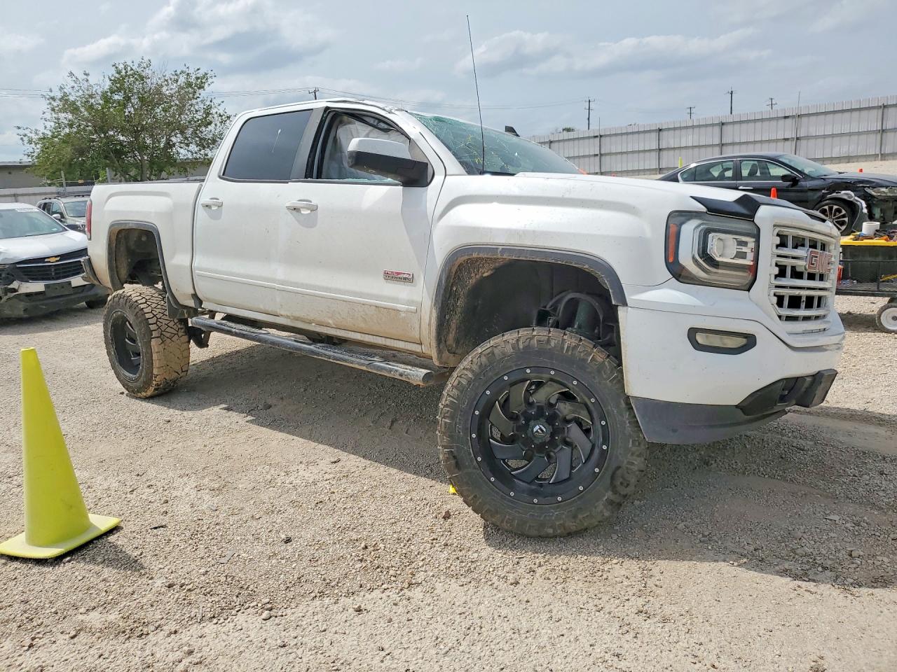 2016 Gmc Sierra K1500 Slt White vin: 3GTU2NEC9GG327773