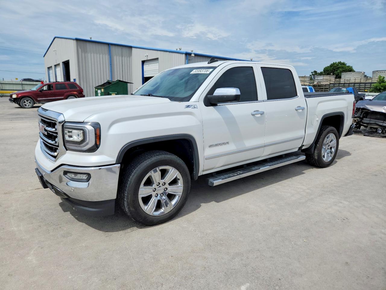 2017 Gmc Sierra K1500 Slt Белый vin: 3GTU2NECXHG254530