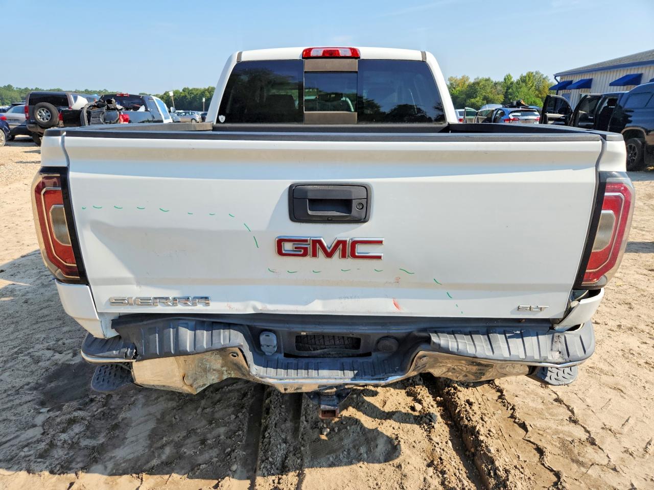 2018 Gmc Sierra K1500 Slt Белый vin: 3GTU2NECXJG533188