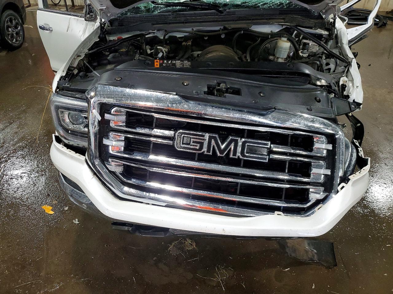 2018 Gmc Sierra K1500 Slt White vin: 3GTU2NECXJG572265