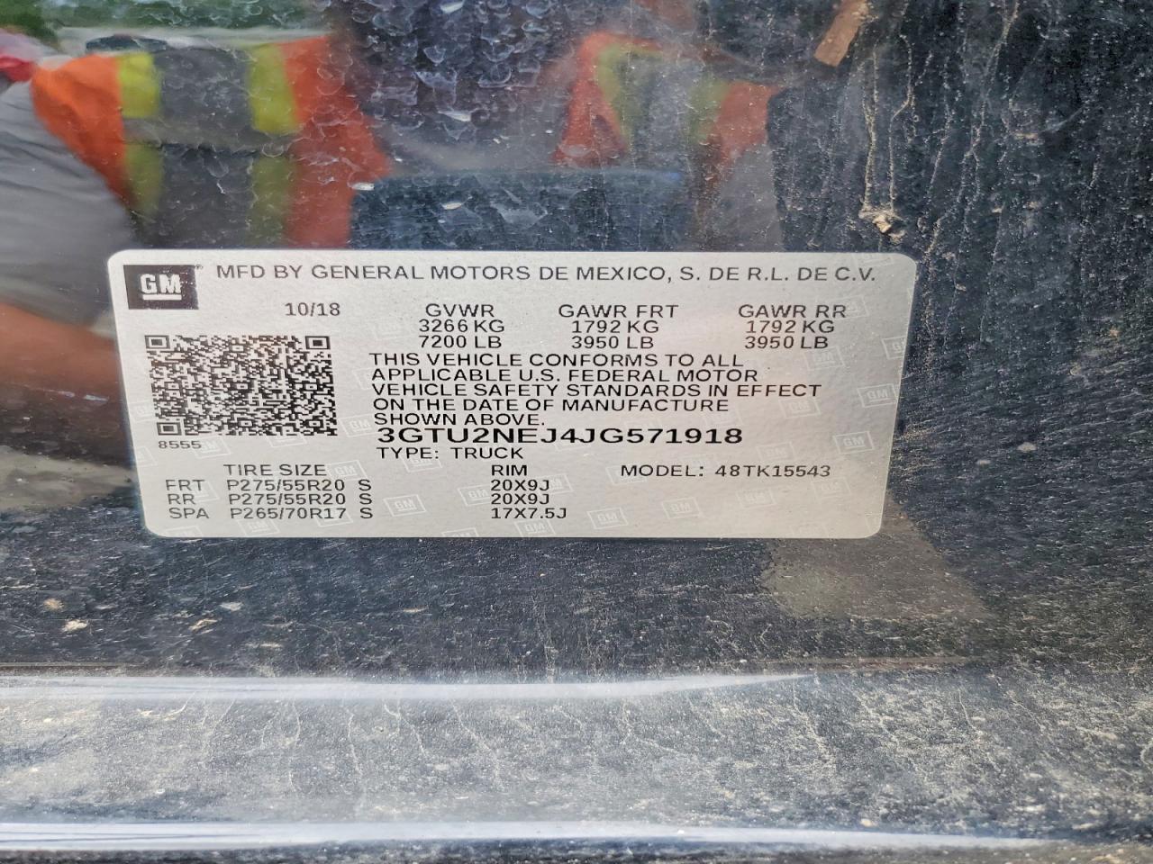 2018 Gmc Sierra K1500 Slt Black vin: 3GTU2NEJ4JG571918