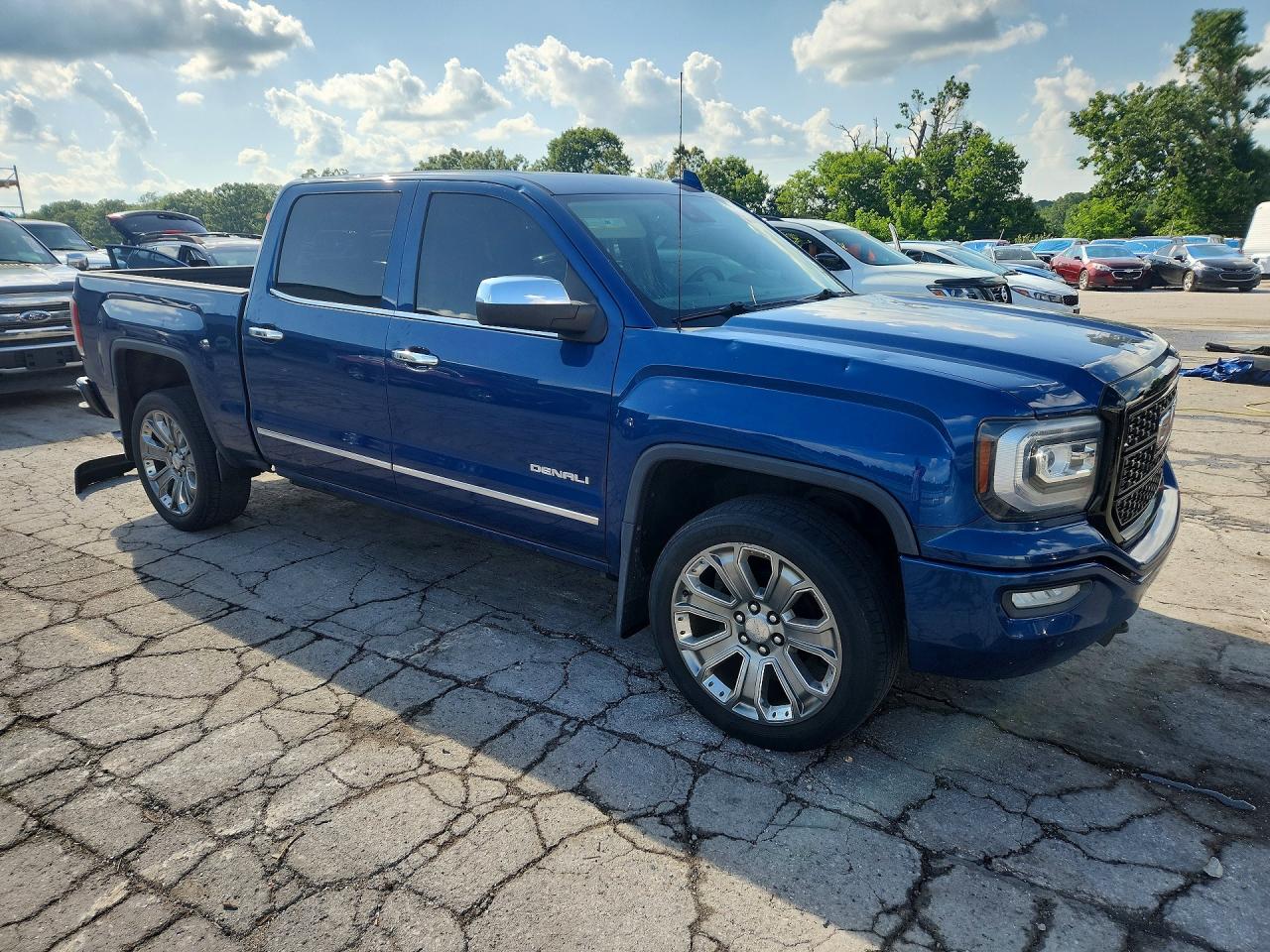 2016 Gmc Sierra K1500 Denali Blue vin: 3GTU2PEC0GG279334