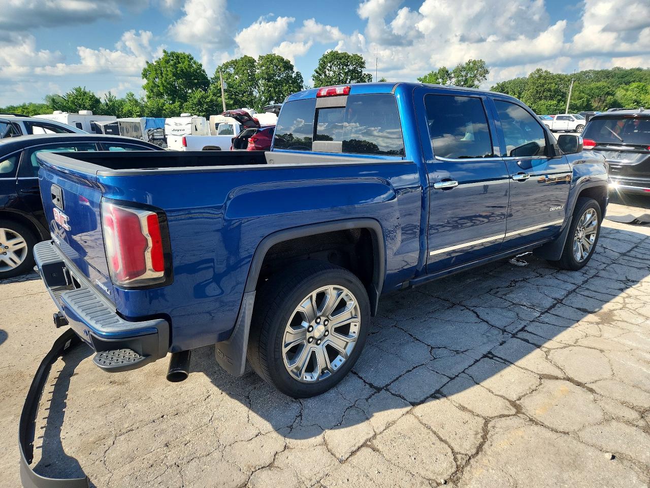 2016 Gmc Sierra K1500 Denali Blue vin: 3GTU2PEC0GG279334