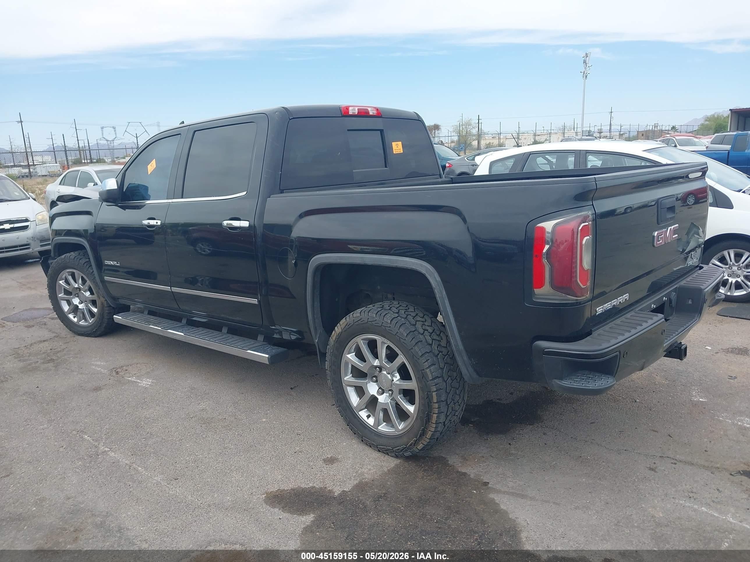 2018 Gmc Sierra 1500 Denali Black vin: 3GTU2PEC1JG106204