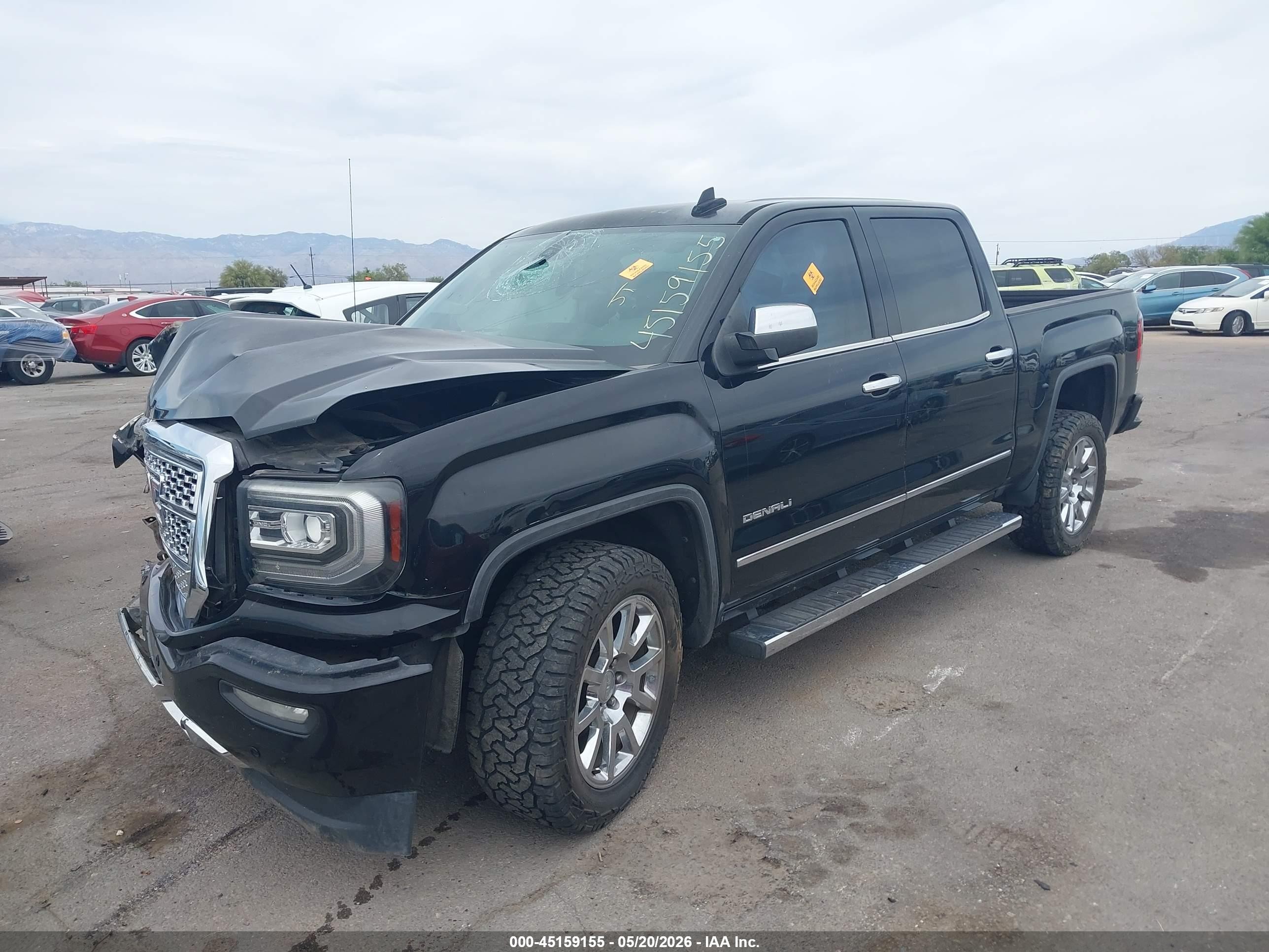 2018 Gmc Sierra 1500 Denali Black vin: 3GTU2PEC1JG106204