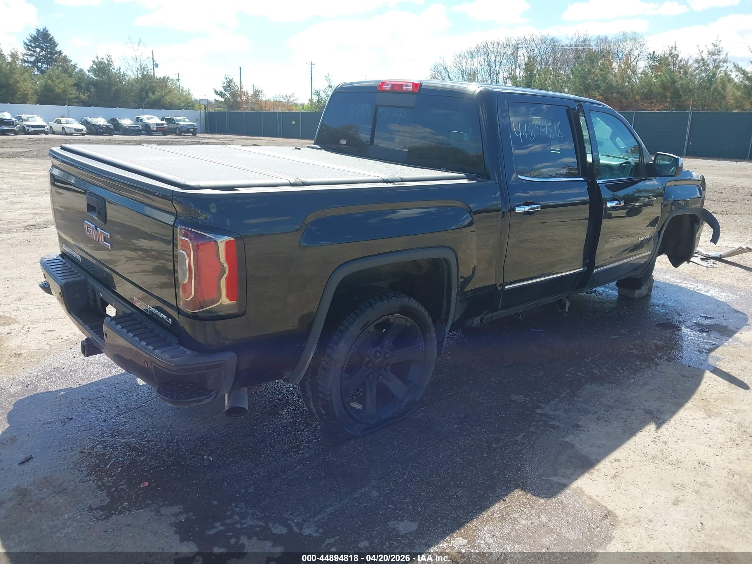 2018 Gmc Sierra 1500 Denali Black vin: 3GTU2PEC8JG524615