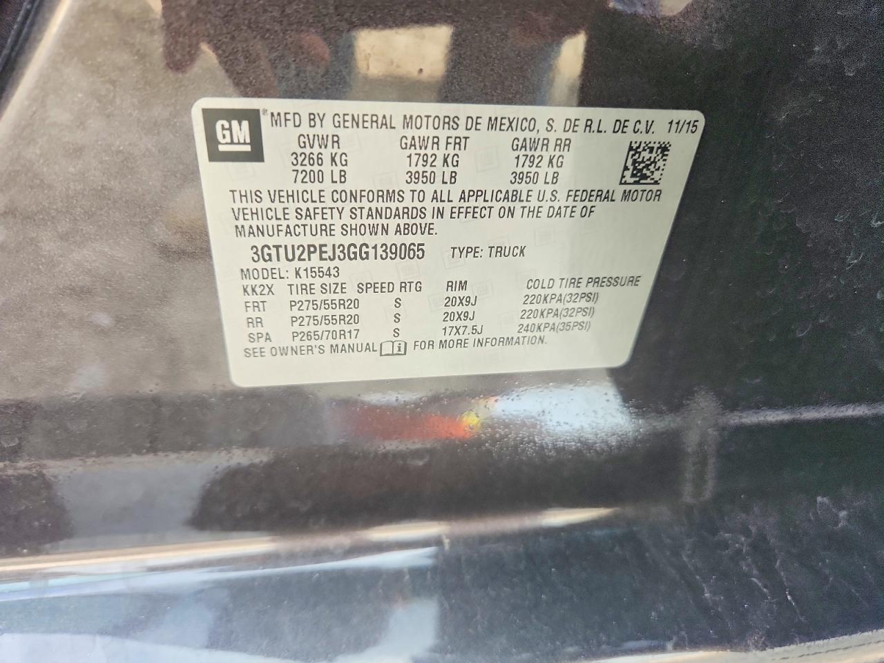 2016 Gmc Sierra K1500 Denali Gray vin: 3GTU2PEJ3GG139065