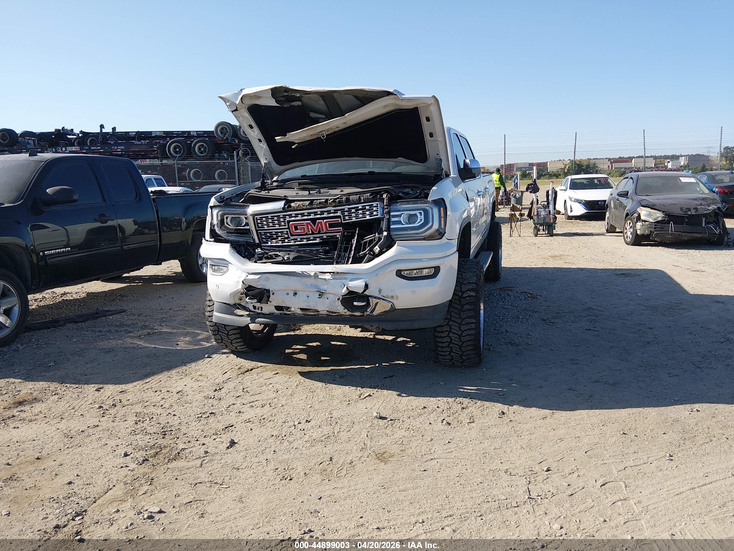 2017 Gmc Sierra 1500 Denali Белый vin: 3GTU2PEJ3HG251365